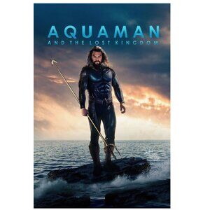 Aquaman And The Lost Kingdom 2023 Movie Film Poster Wall Art  170